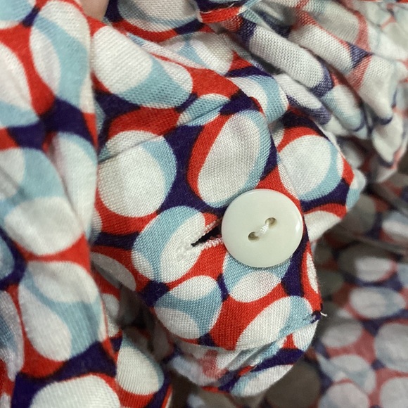 ❌SOLD❌Diane Von Furstenberg Denisha Spotted Print Hooded Romper🤍💙 - Picture 9 of 15